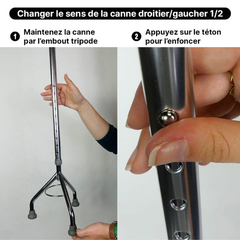 Classic tripod cane