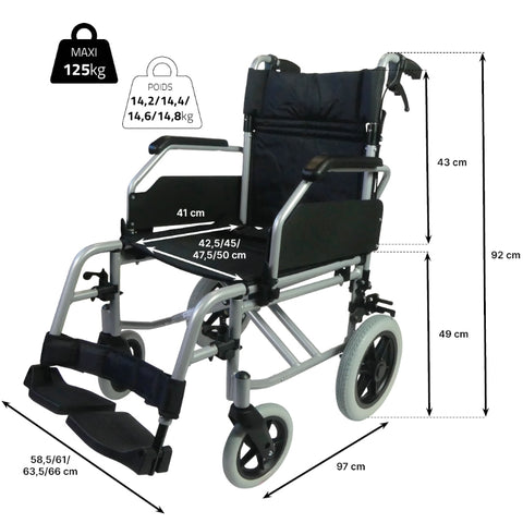 Fauteuil roulant de transfert ModuloLight