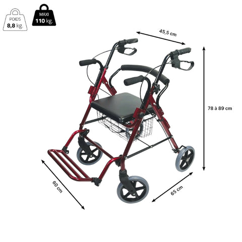 Rollator fauteuil de transfert Victor - Hygiena Santé